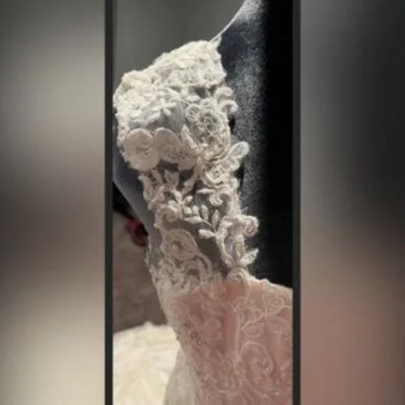 Maggie Sottero Couture Cream Gown - Picture 8 of 9